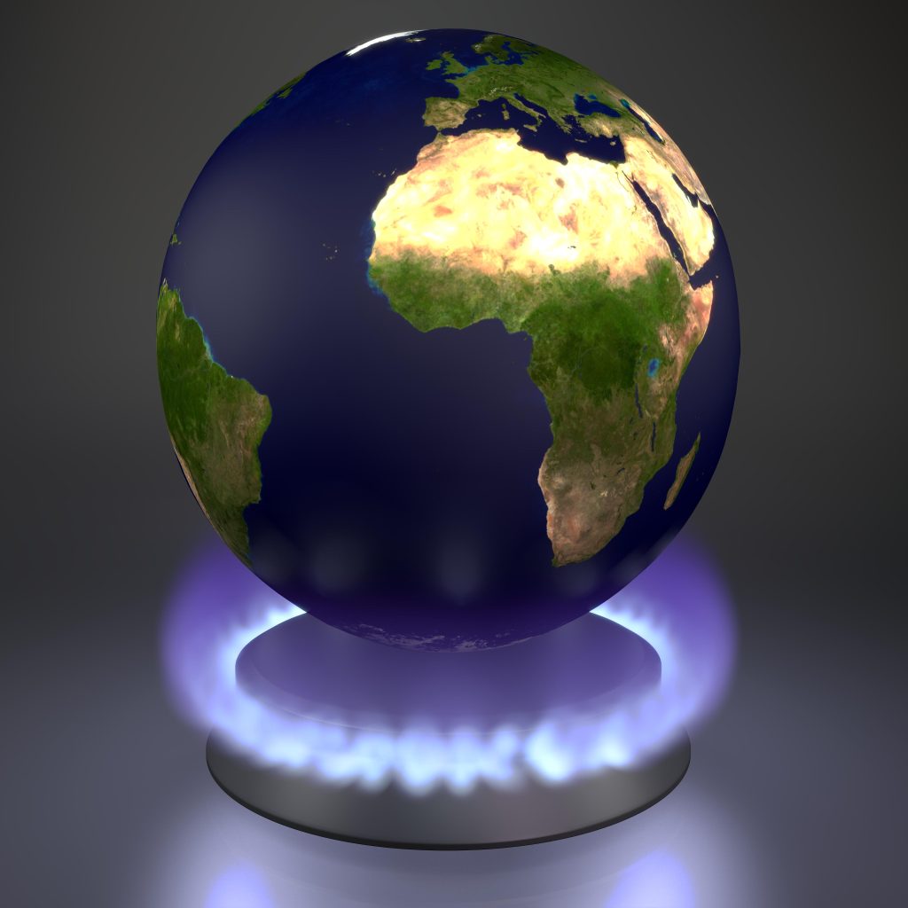 earth on gas stove